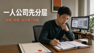 一人公司不是个人接单：先分清三个层次